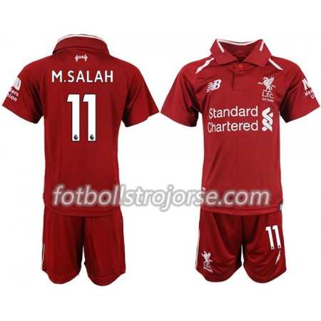 Liverpool Matchtröjor M.SALAH 11 Barn Hemma Fotbollströja 2018-2019 Liverpool Matchtröjor M.SALAH 11 Barn Hemma Fotbollströja 2018-2019